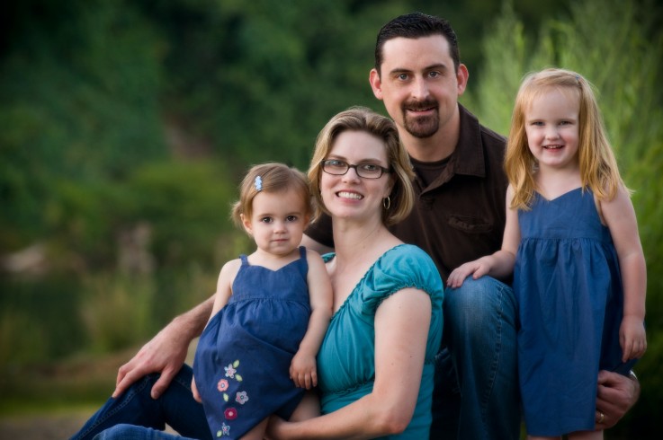 family outdoors