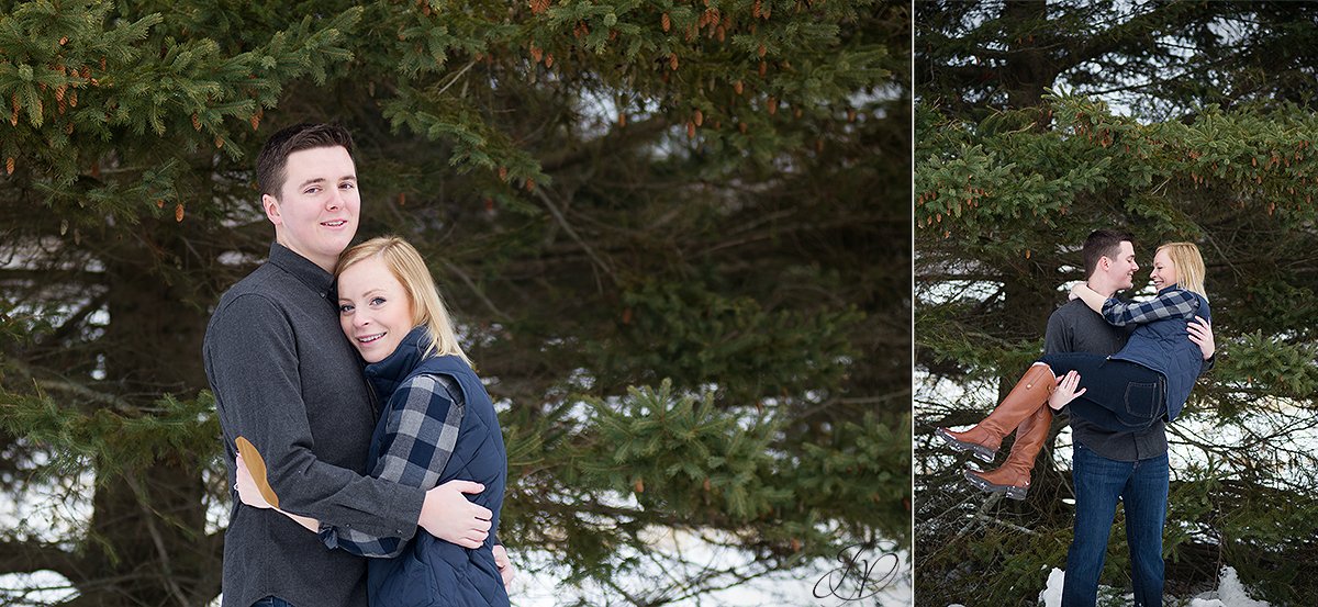 winter engagement photos jessica painter photography