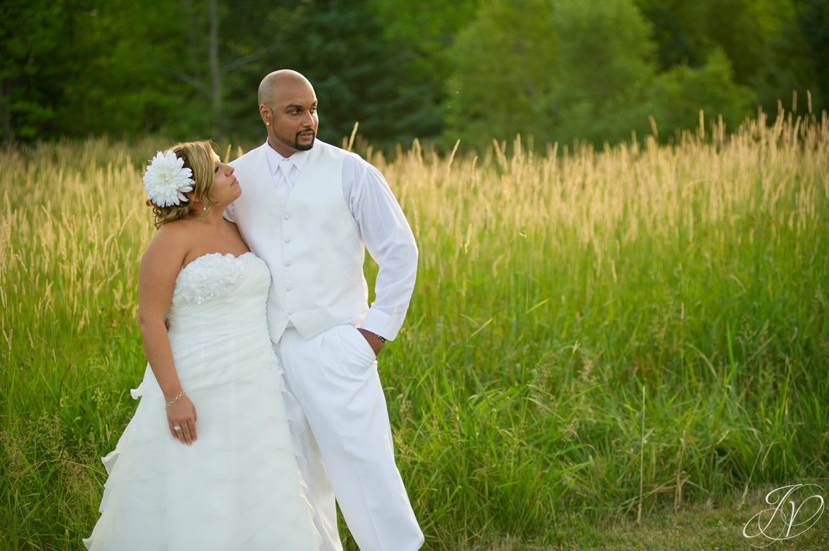 Settle Hill Tree Farm Wedding ,Albany Wedding Photographer, Michele and Sean, bride and groom in field photo