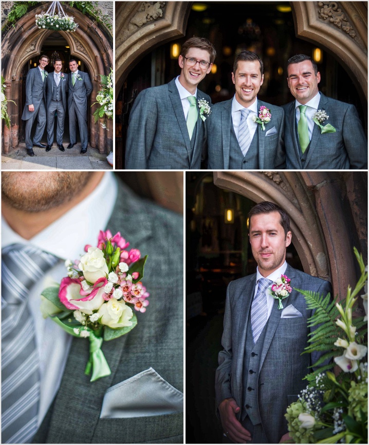 Lancashire Groom with his best men