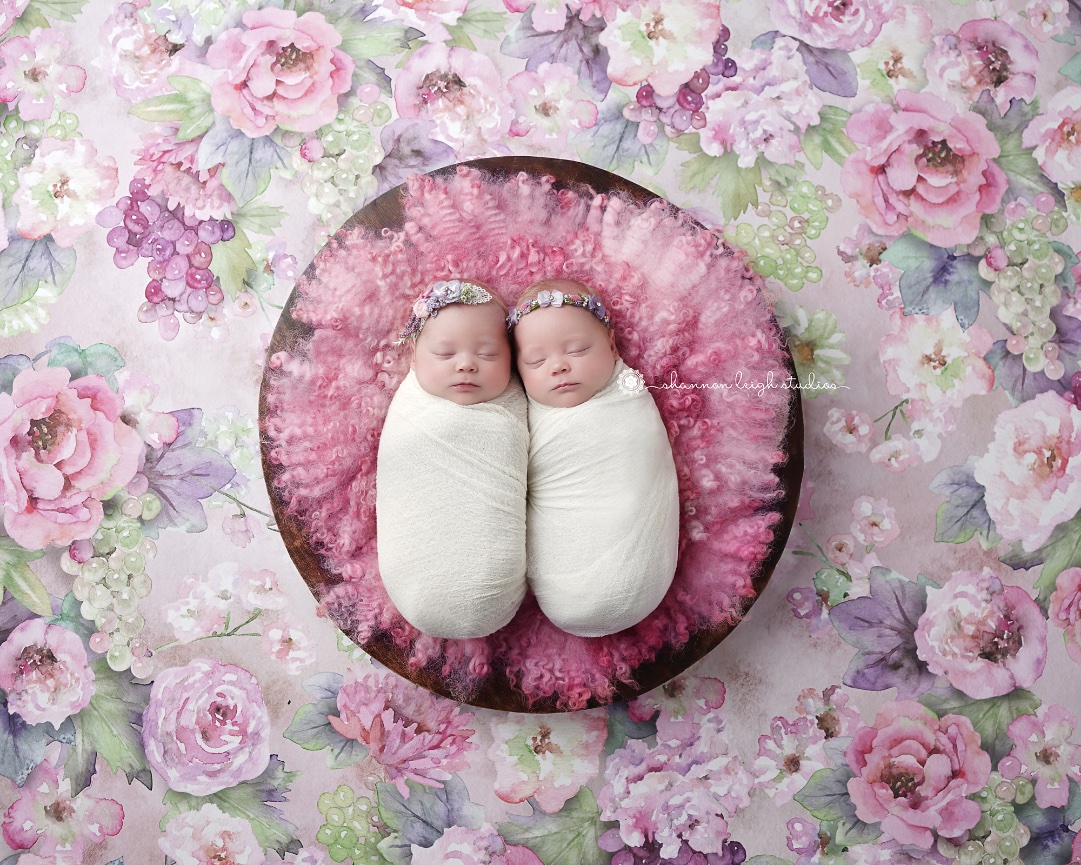 Adorable Kennedy and Carter - Atlanta Newborn Baby Twin Photographer 