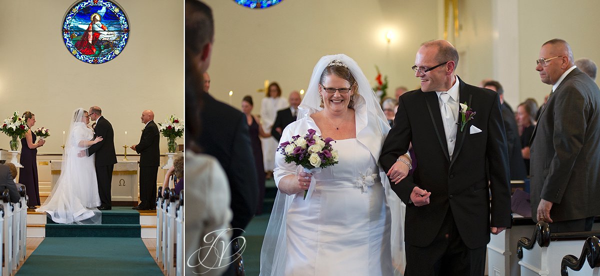 just married, wedding ceremony photo, bride and groom at alter, Lake George Wedding Photographer, wedding ceremony photo, Wedding at The Queensbury Hotel