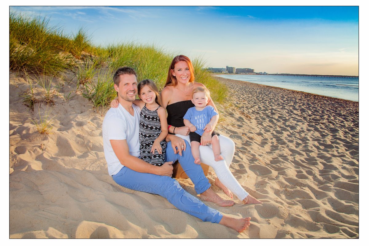 family with twins portraits