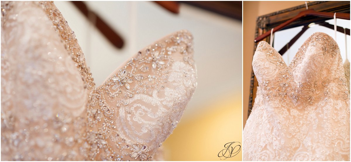 bridal gown details