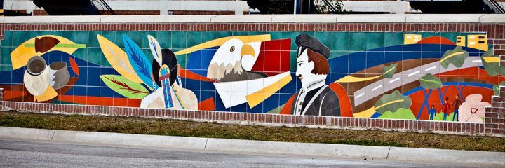 Birth Place of Des Moines Mural, Principal Park, Des Moines, IA