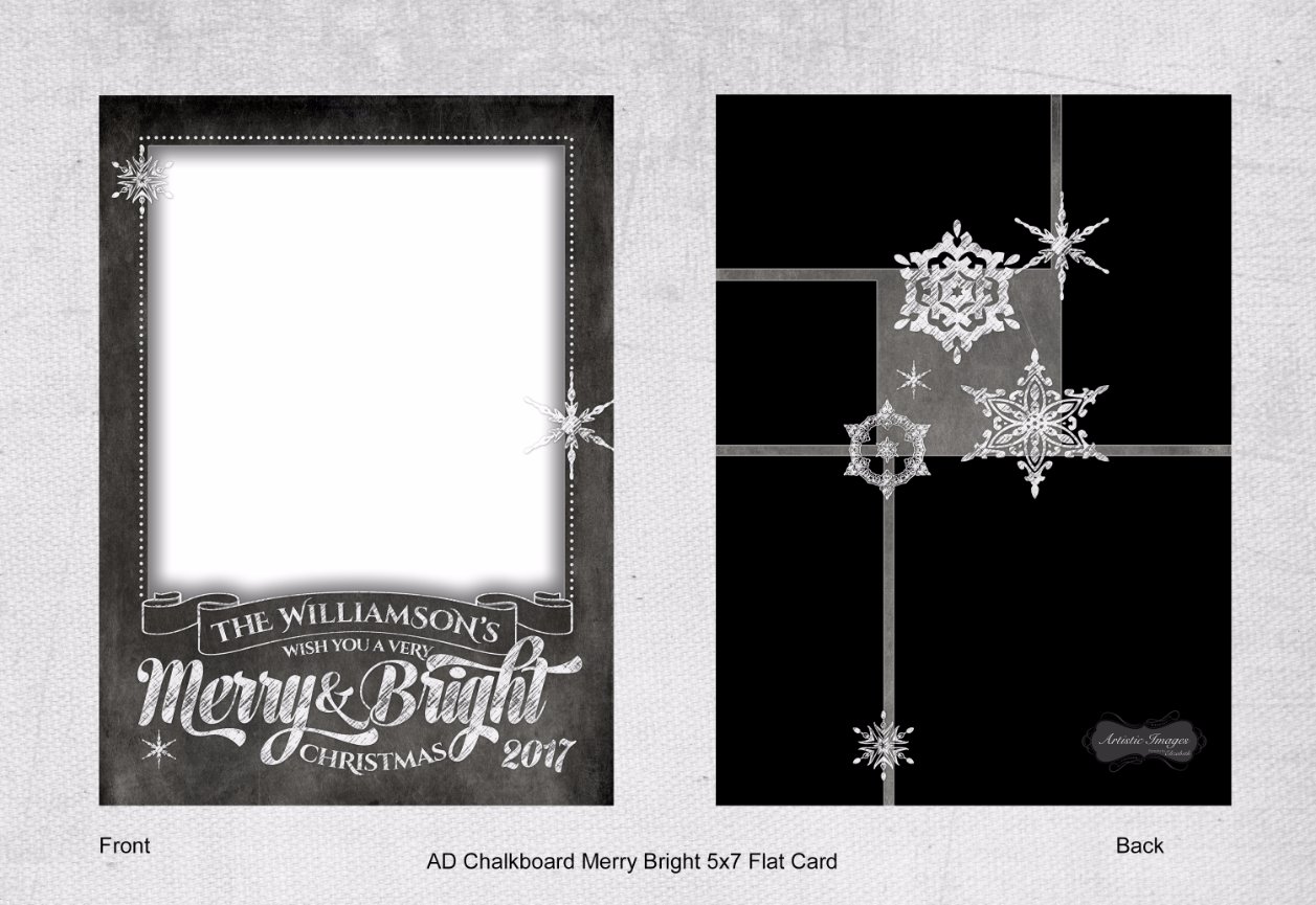 AD Chalkboard Be Merry Flat