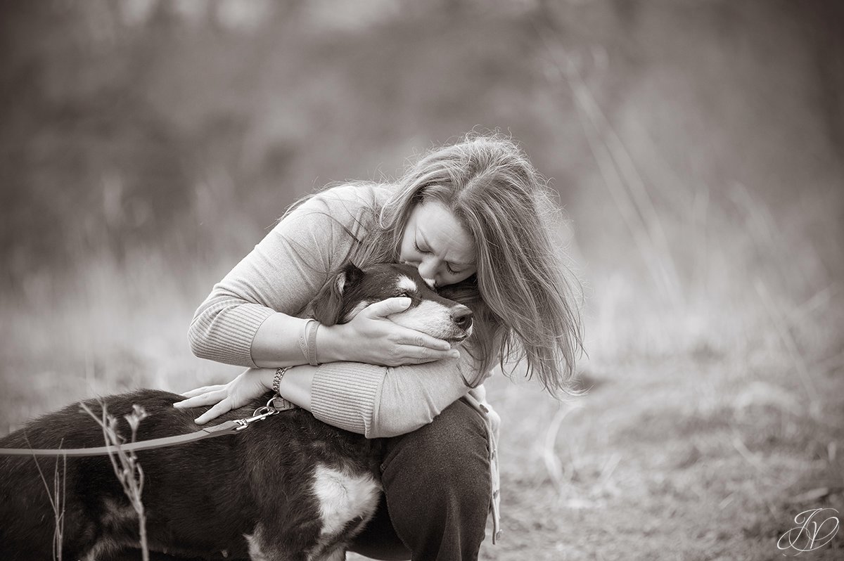 emotional photo of animal rescuer