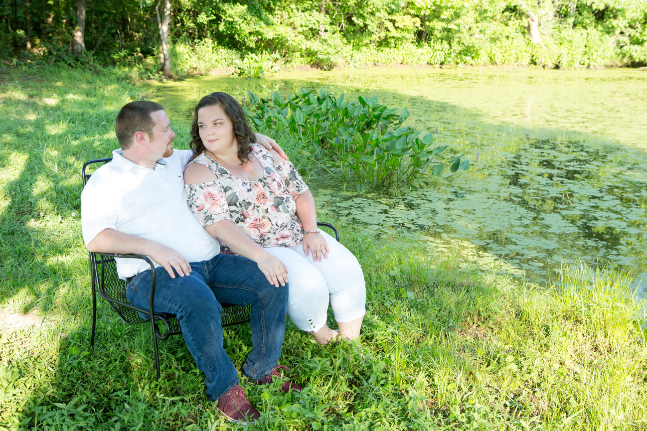 Summertime Garden Engagement Session