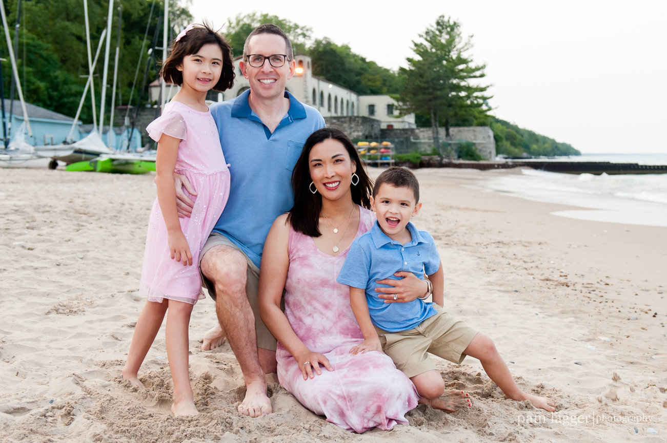 family photos at crow island woods [Winnetka family photographer]