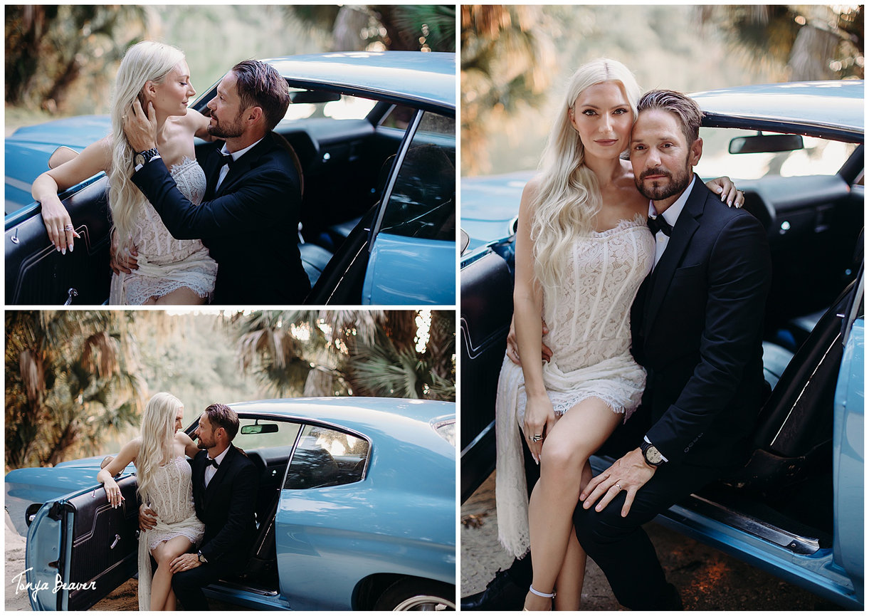 Vintage car couples shoot