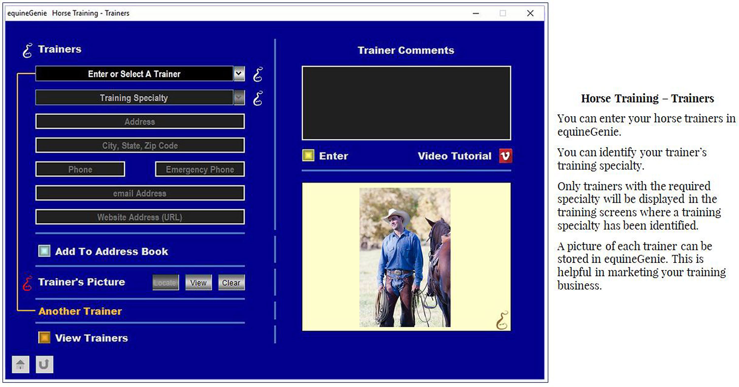 Horse Training Equine Genie Horse Business Management Software