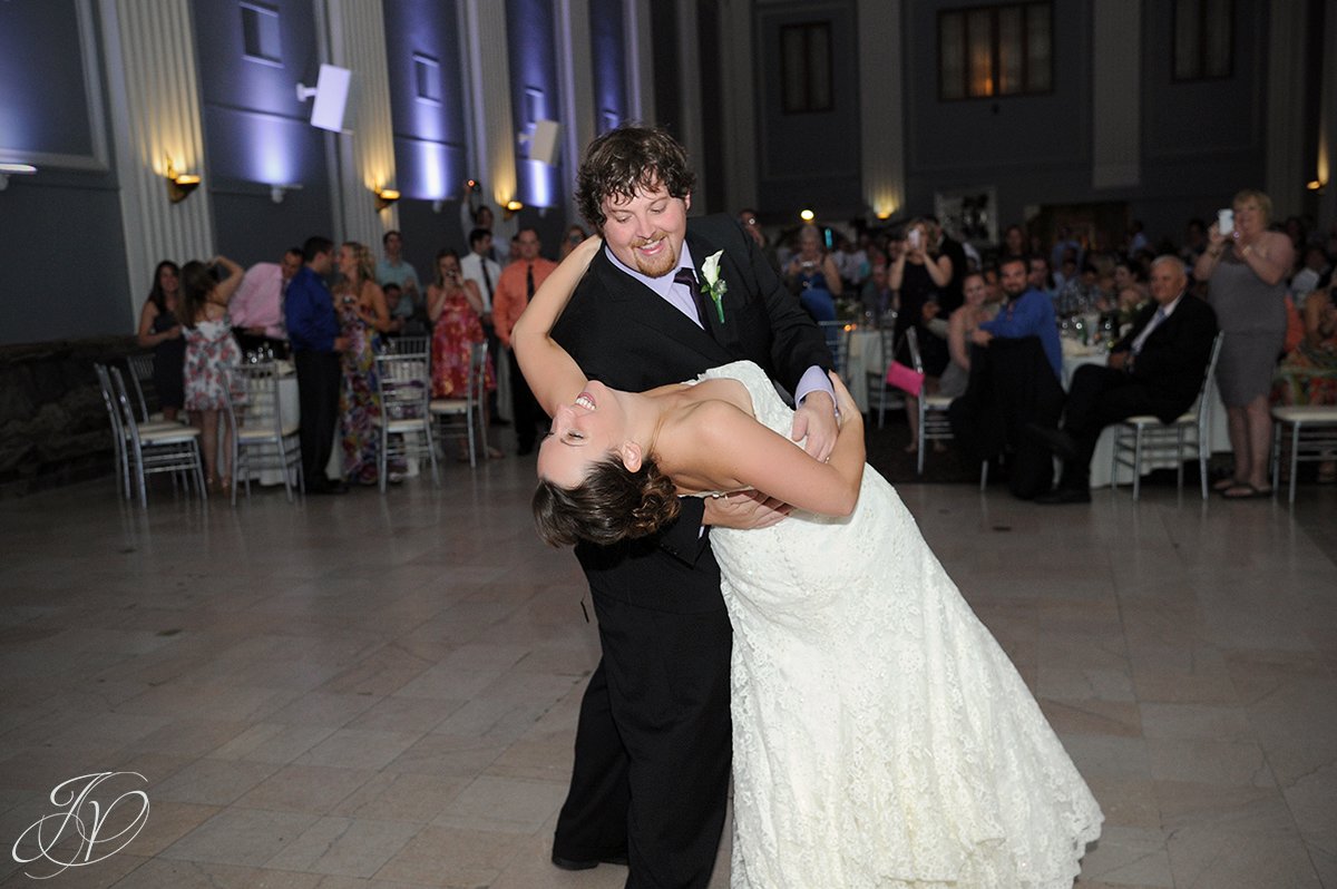 first dance photo, first dance at proctors, Key Hall Proctors reception, Schenectady Wedding Photographer