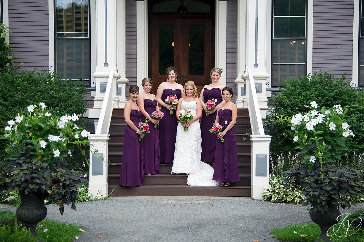 bridal party photos, saratoga springs ny wedding photographers, first look photo, mansion in rock city falls ny Saratoga Wedding Photographer 