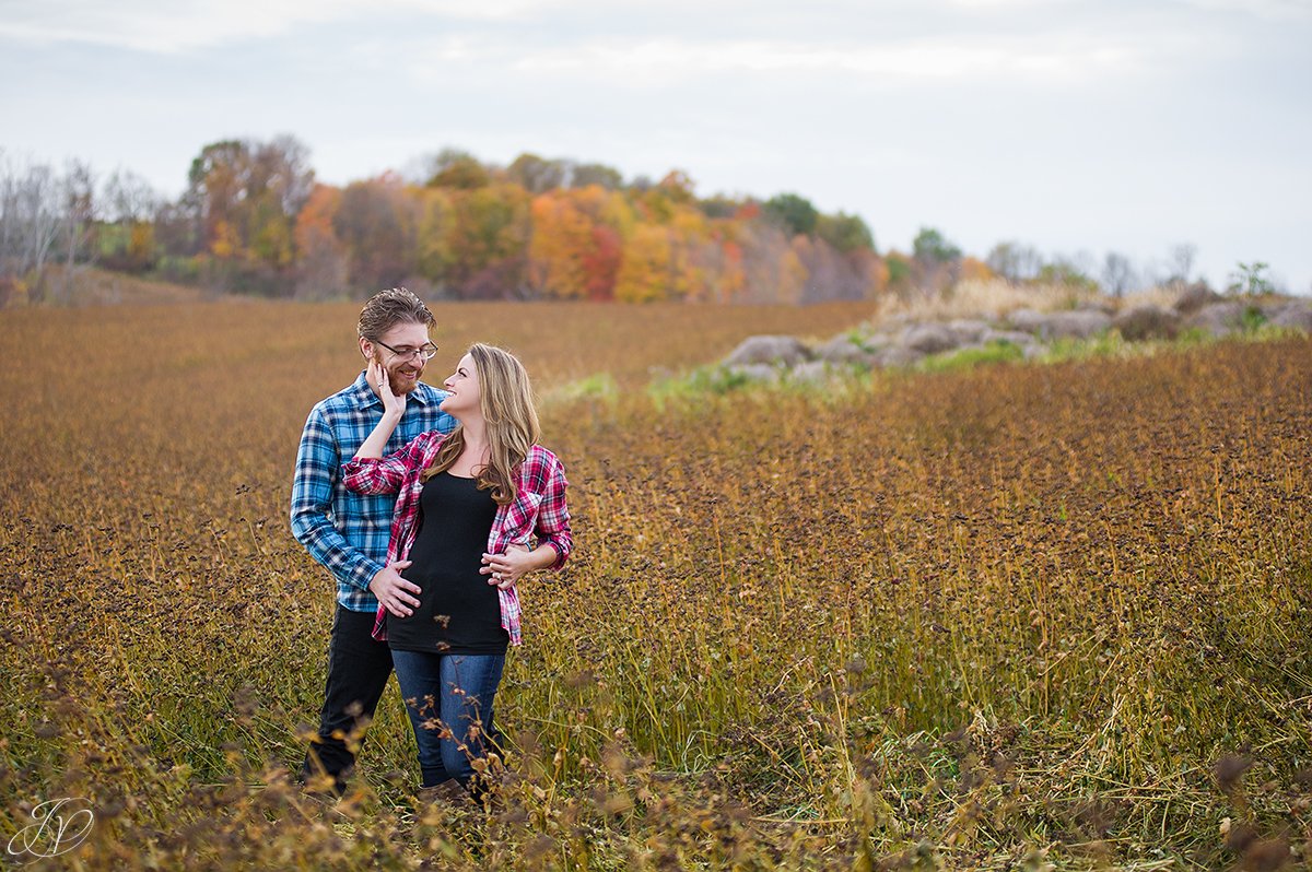 romantic fall engagement pictures