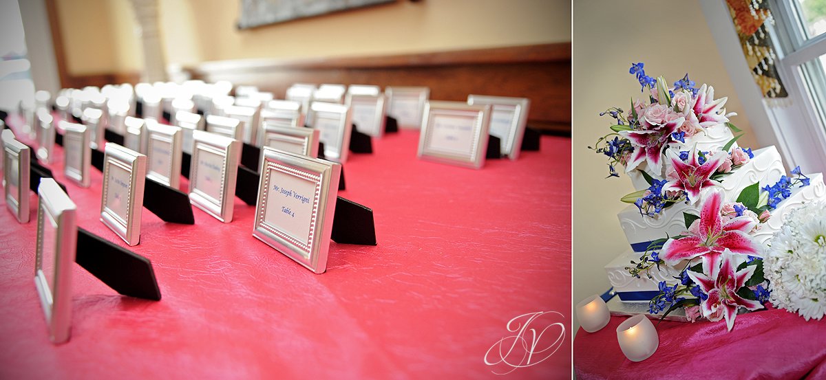 reception detail photos, Waters Edge Lighthouse, schenectady rose garden, Schenectady Wedding Photographer, 