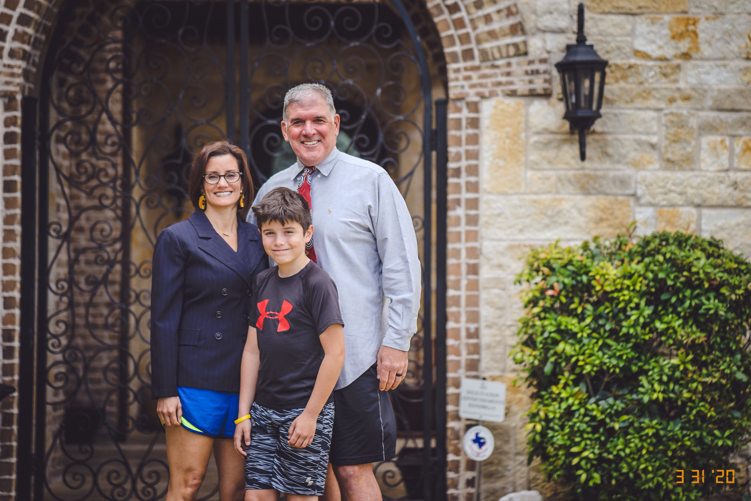 Covid Front Porch Family Portrait