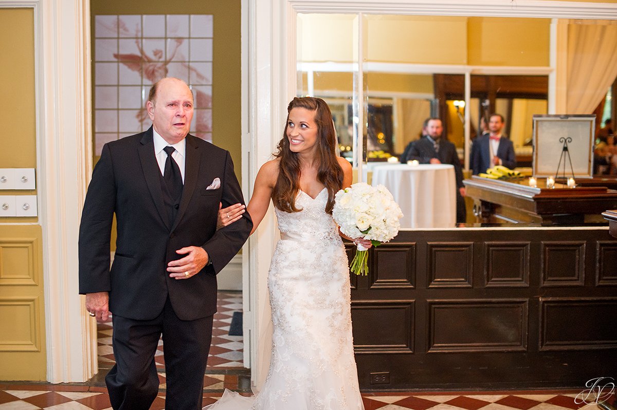father walking daughter down the aisle canfield casino