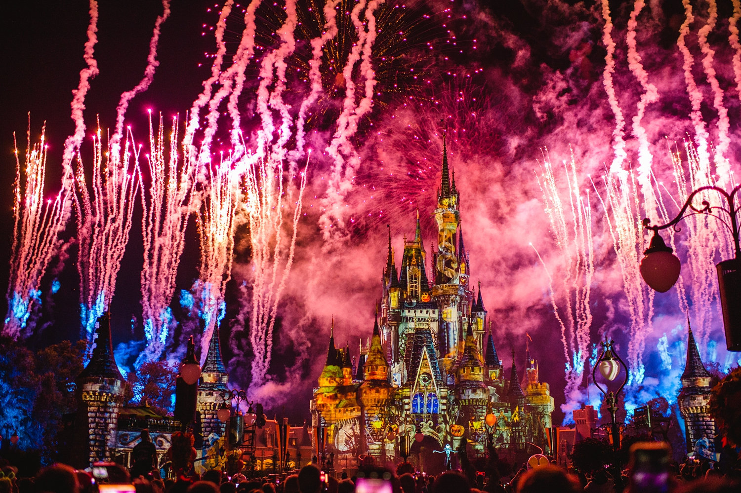 Halloween fireworks show at Magic Kingdom, Mickey's Not So Scary Halloween Party Jack Skellington