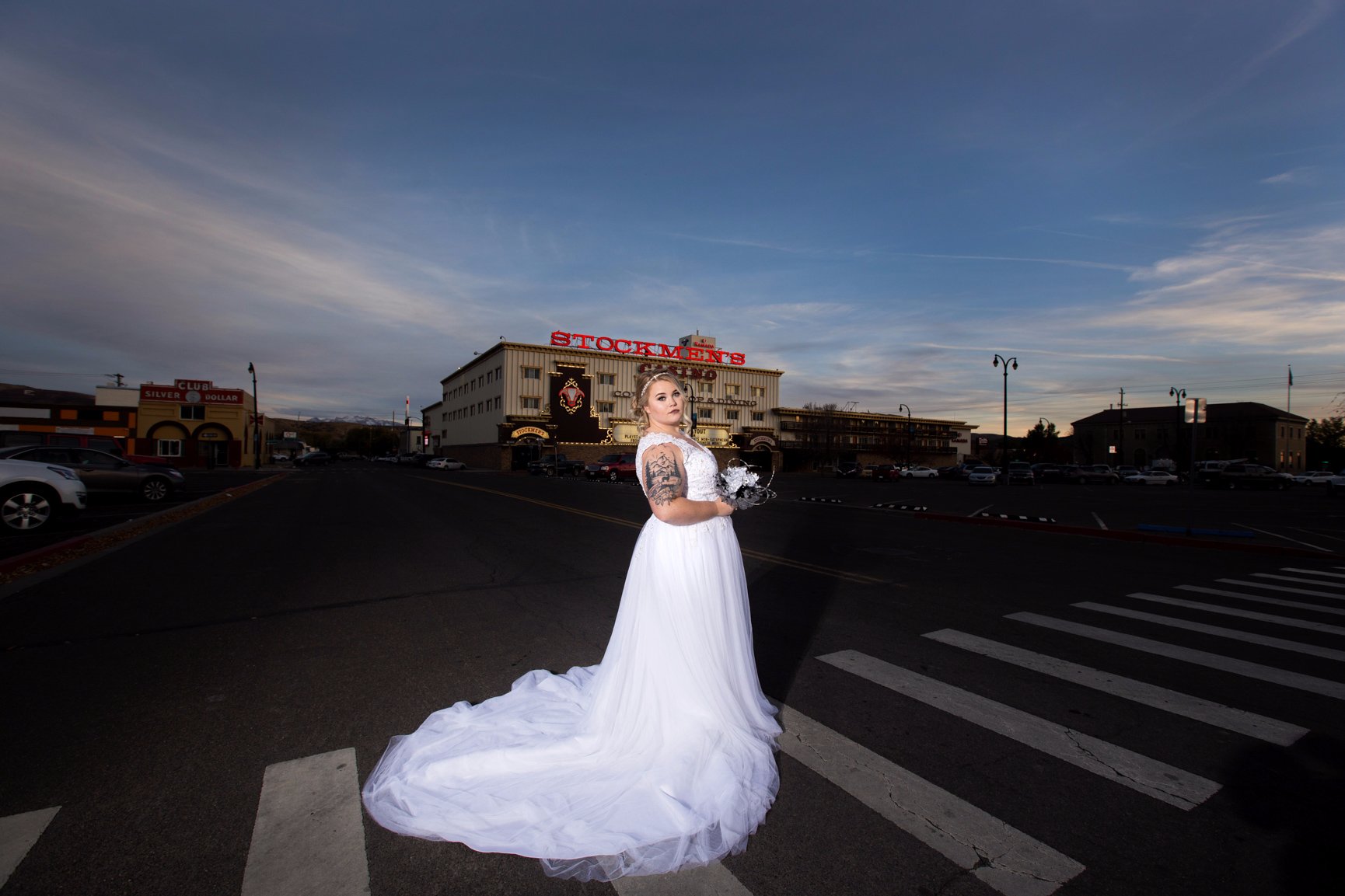 Downtown Elko Bridal Session