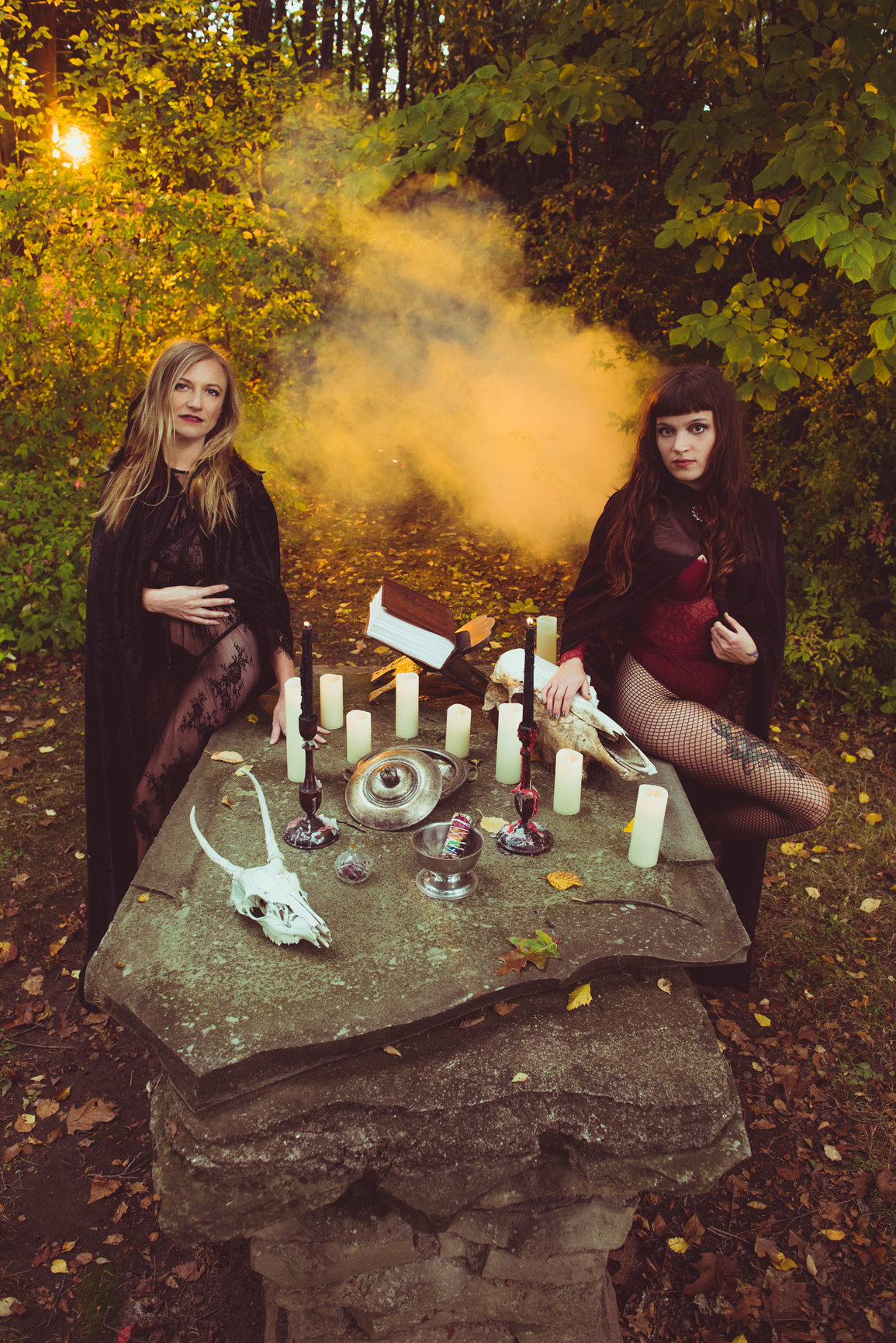 Spooky Season 2020-Boudoir Witch Shoot - Bubbles & Berries Boudoir 