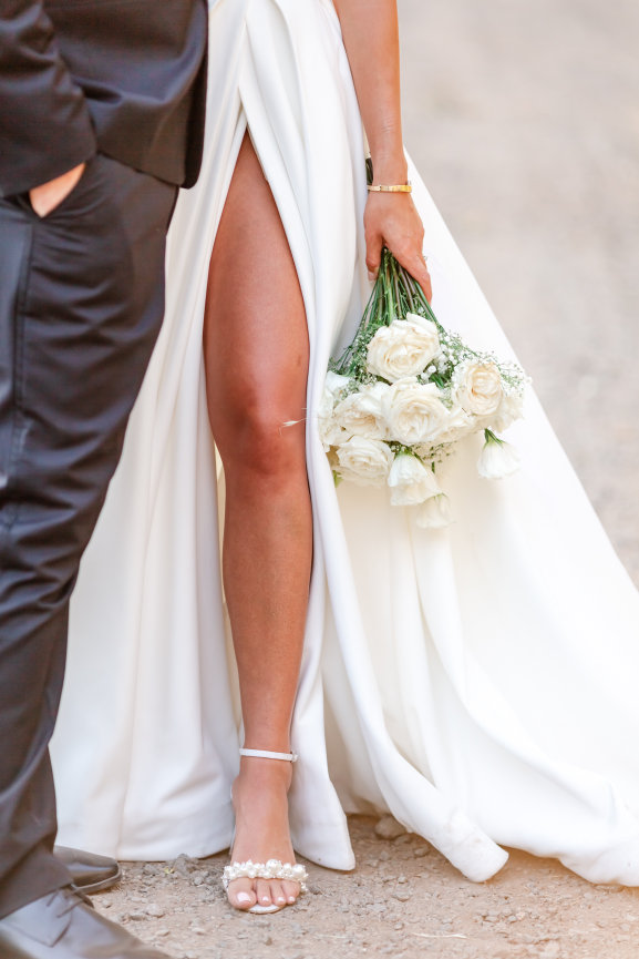 Bride and Groom during sunset photos photographed by Studio J Photography