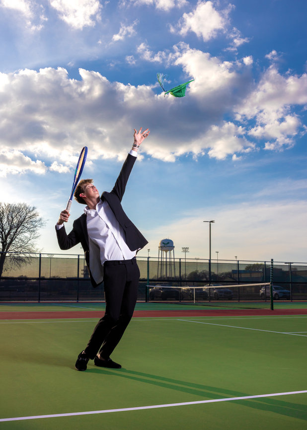 Senior Portrait_Tennis_Suit_Guy_Dallas_Denton Senior Pics