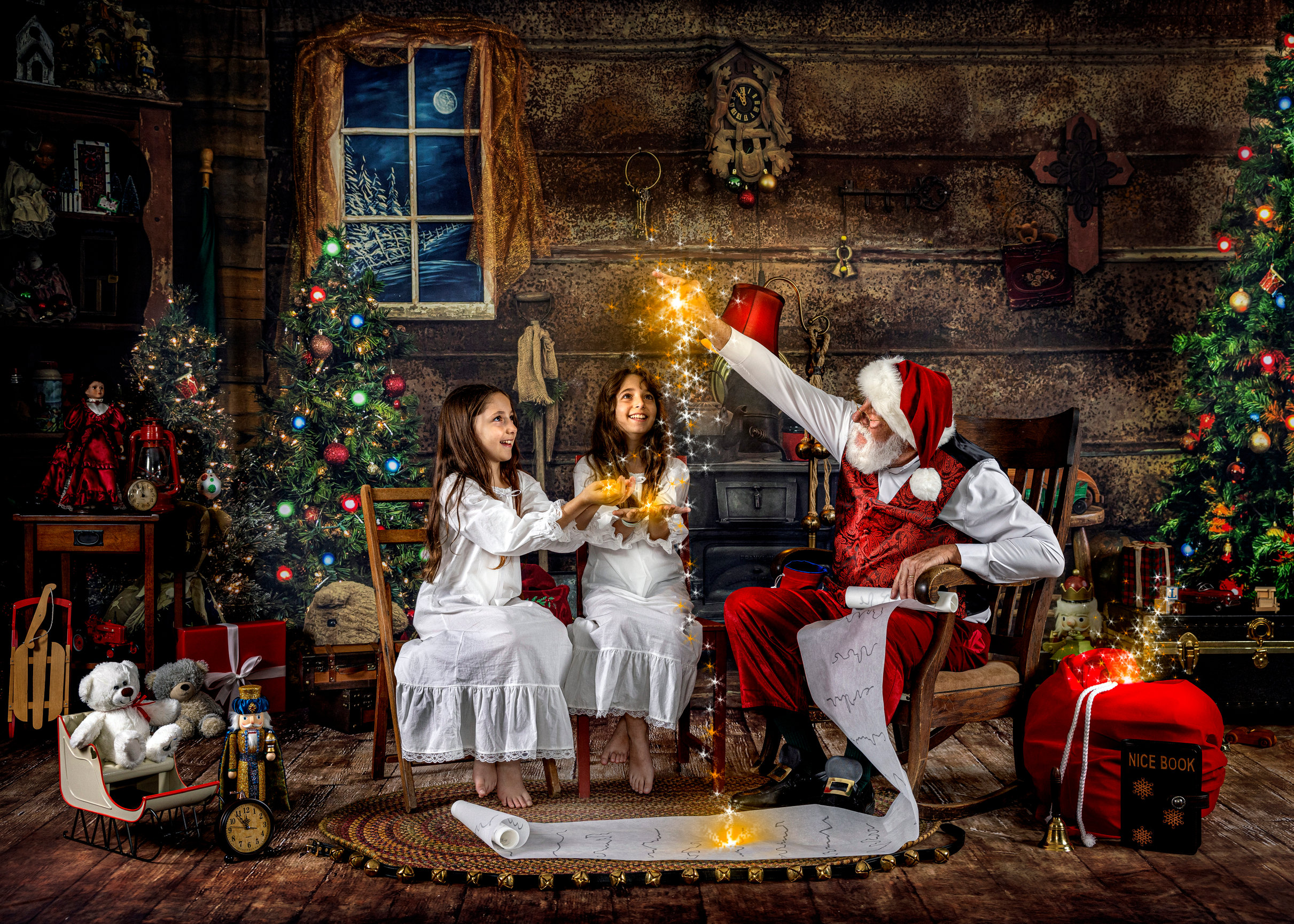 Christmas in July - Houston, Texas - Santa Experience Christmas Photoshoot
