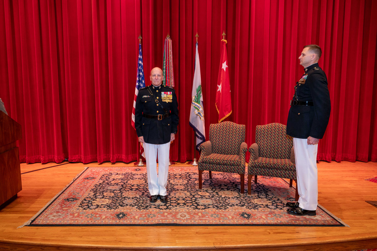 USMC Retirement ceremony photography by Laura Hatcher Photography