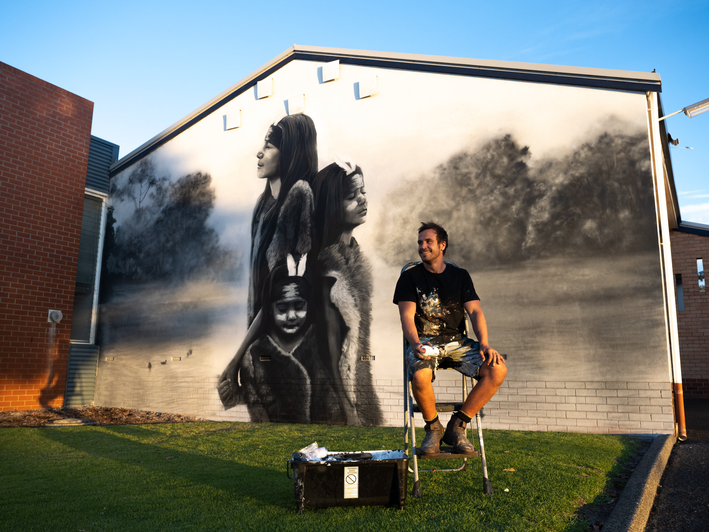 The mural, by Shakey