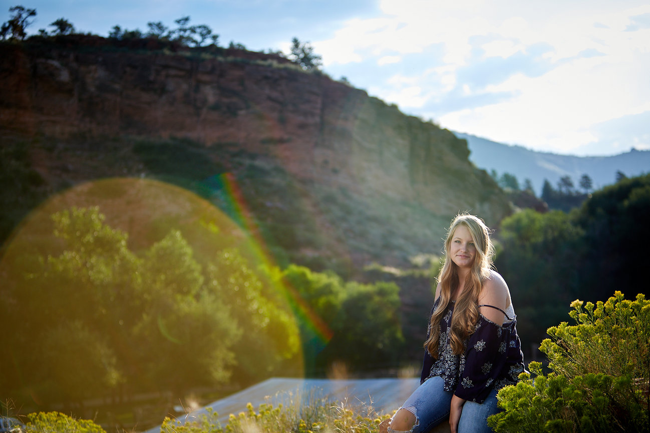 Senior portraits at Bobcat Ridge in Fort Collins, Colorado