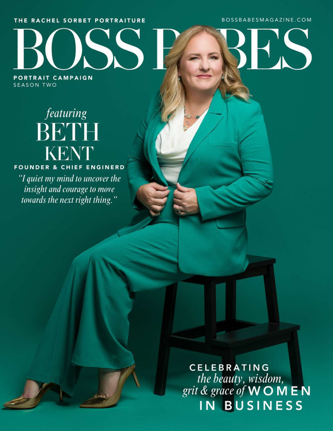 Beth Kent on the cover of Boss Babes Magazine