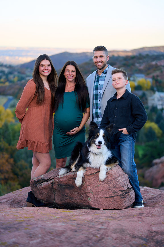 Chandler Family Portrait in Morrison Colorado