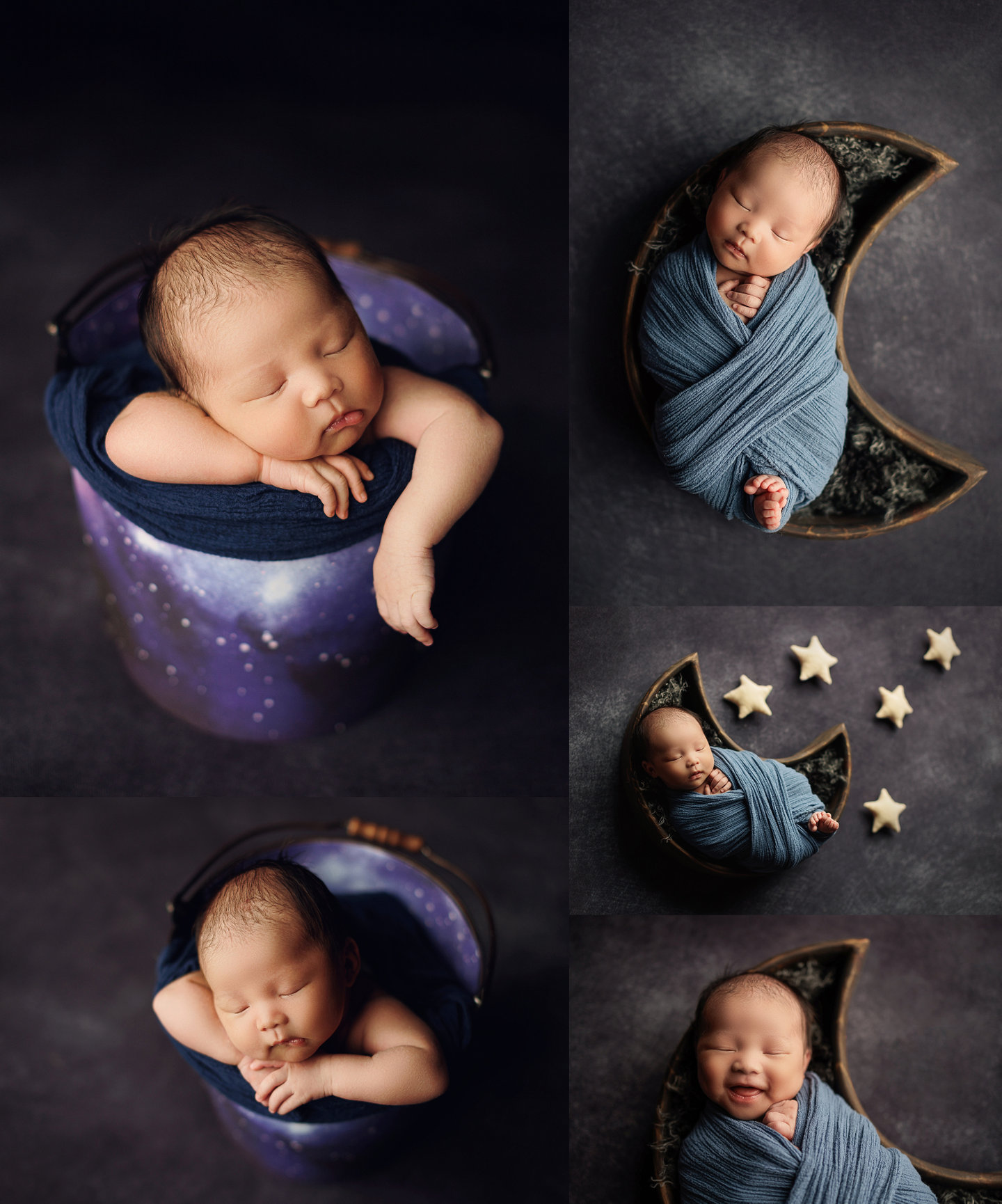 Airdrie & Calgary Newborn Photography • Baby Boy 'O' Studio Newborn Session  - Hocus Focus Photography