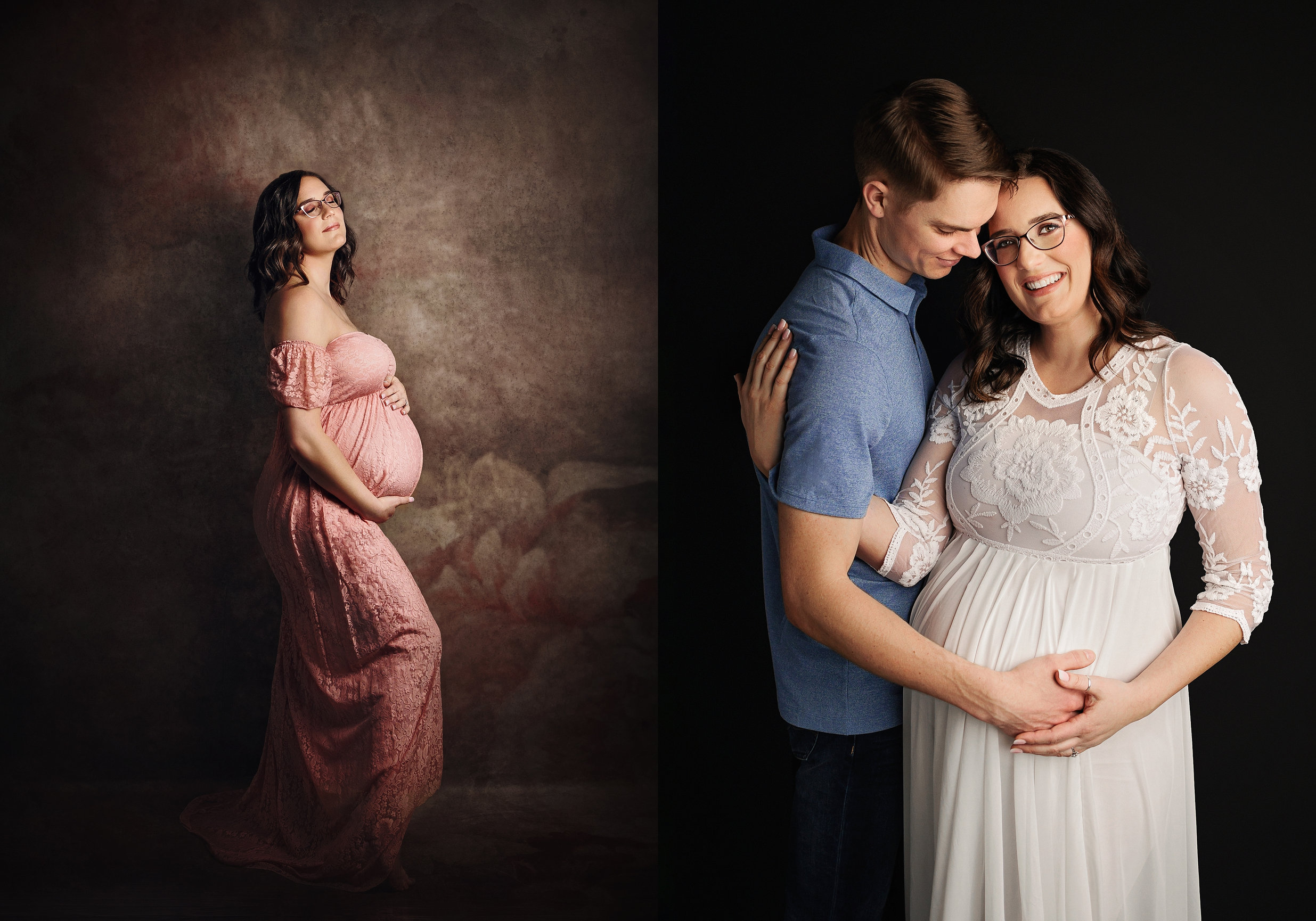 Love & Milestones • Airdrie & Calgary Studio Maternity Photography