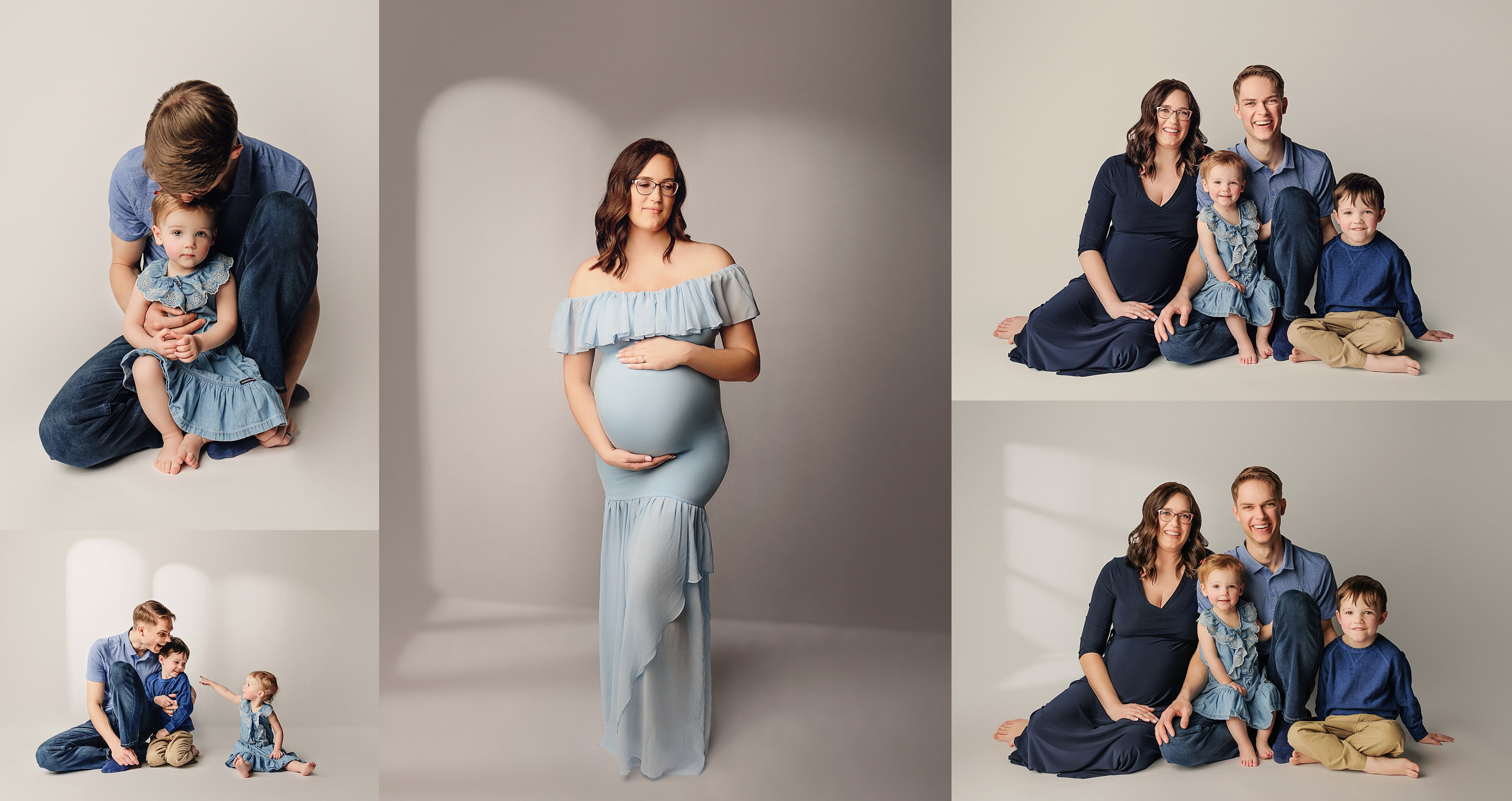 Beautiful Studio Family/Maternity Session • Calgary & Airdrie Maternity  Photographer - Hocus Focus Photography