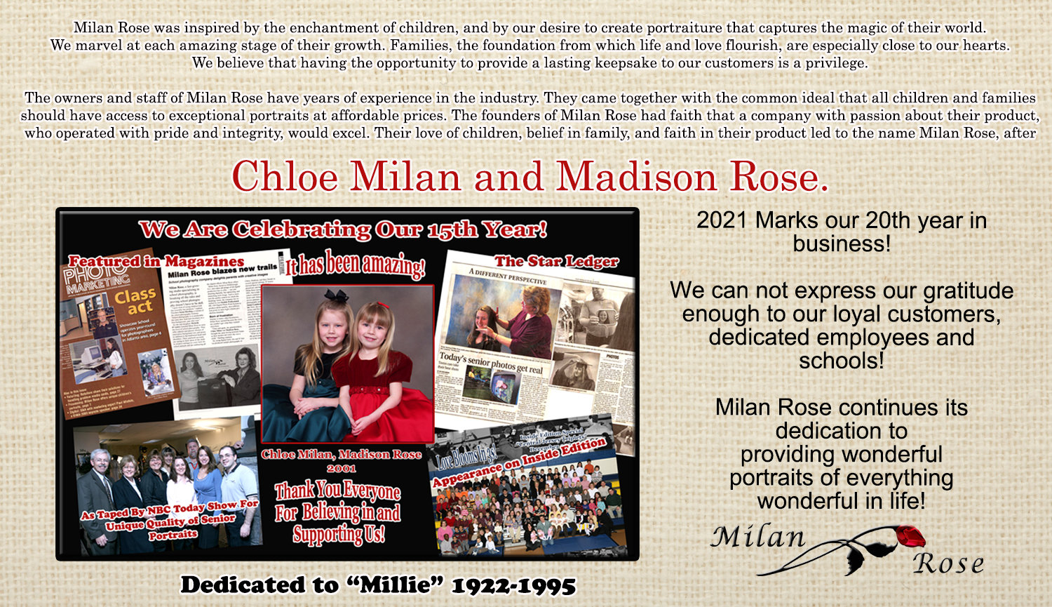 About Us - Milan Rose Photography