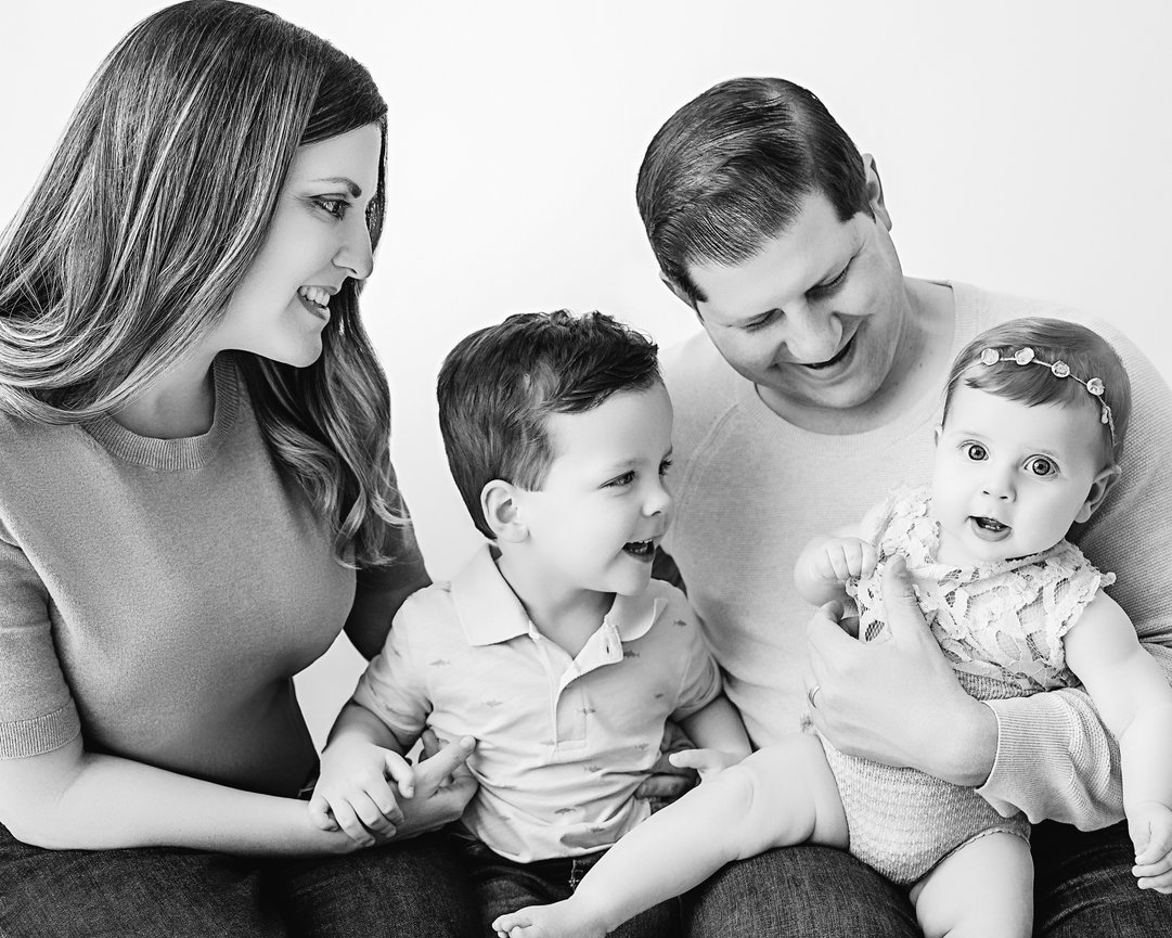 New Jersey family photography in studio for Westfield clients