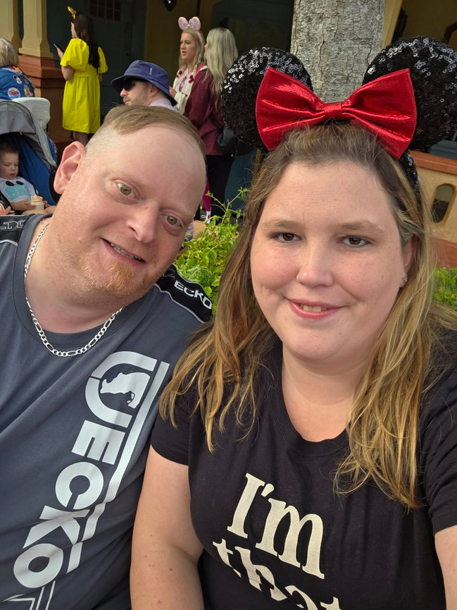 Couple posing together and smiling