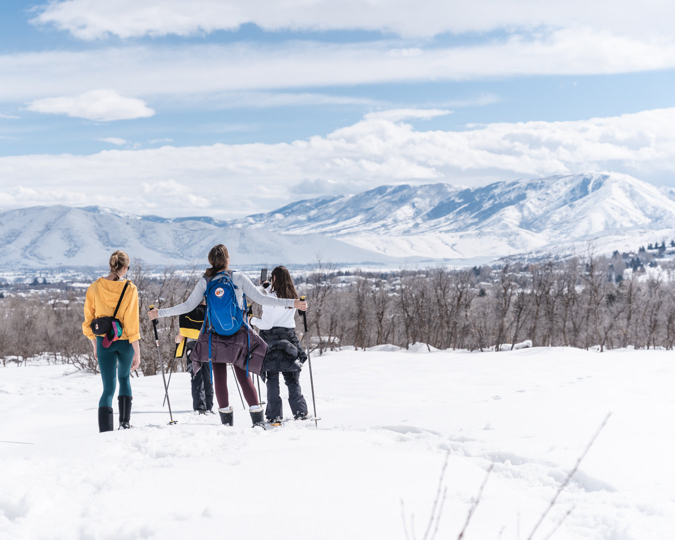 Snowshoe park city yoga adventures