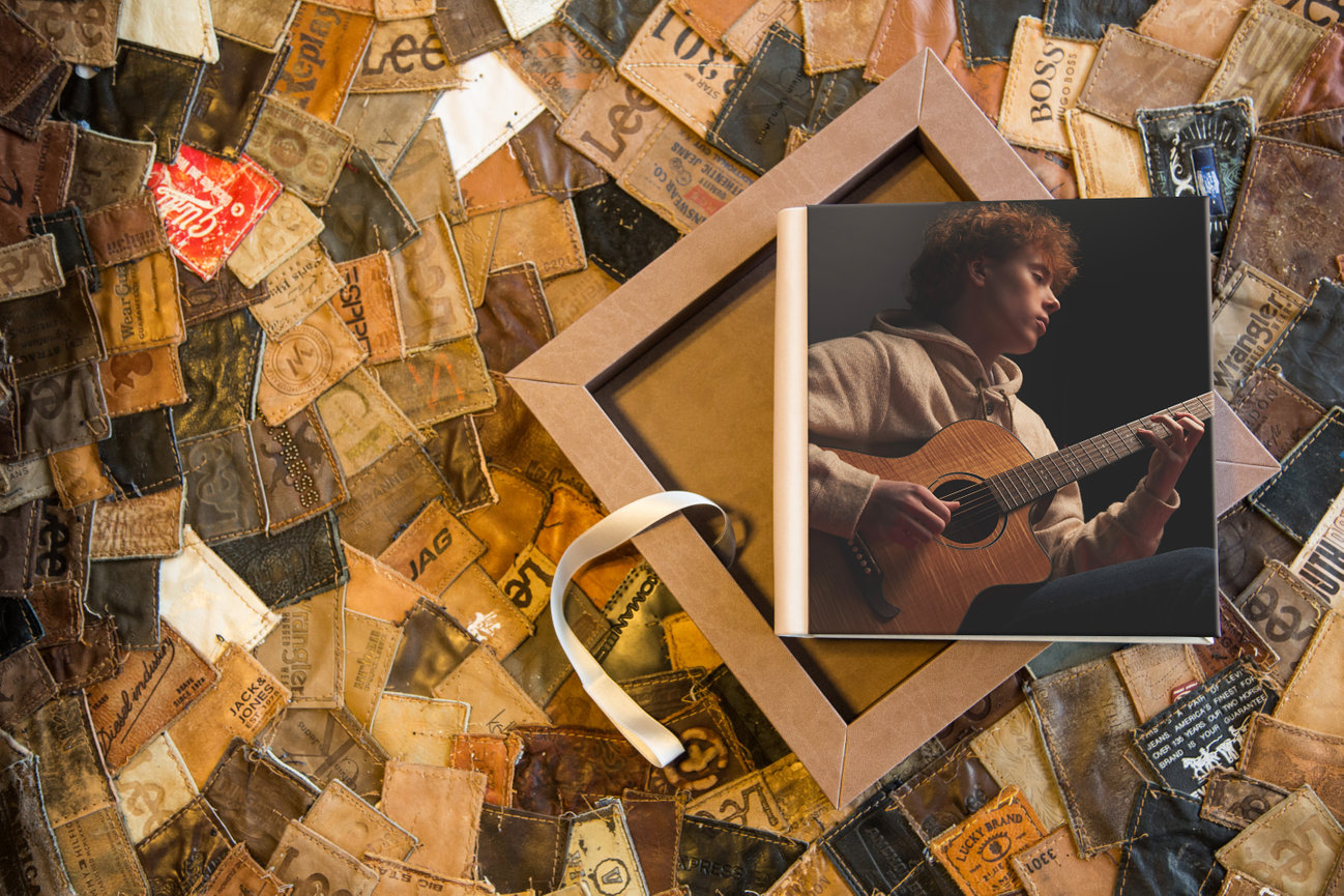 Custom photography wall collage, designed as IPS artwork display by Braly Studios.