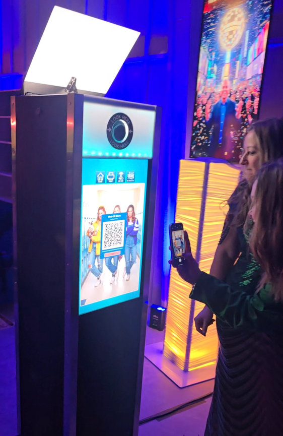 Guest scanning QR share code immediately after capture and AI generated the image.