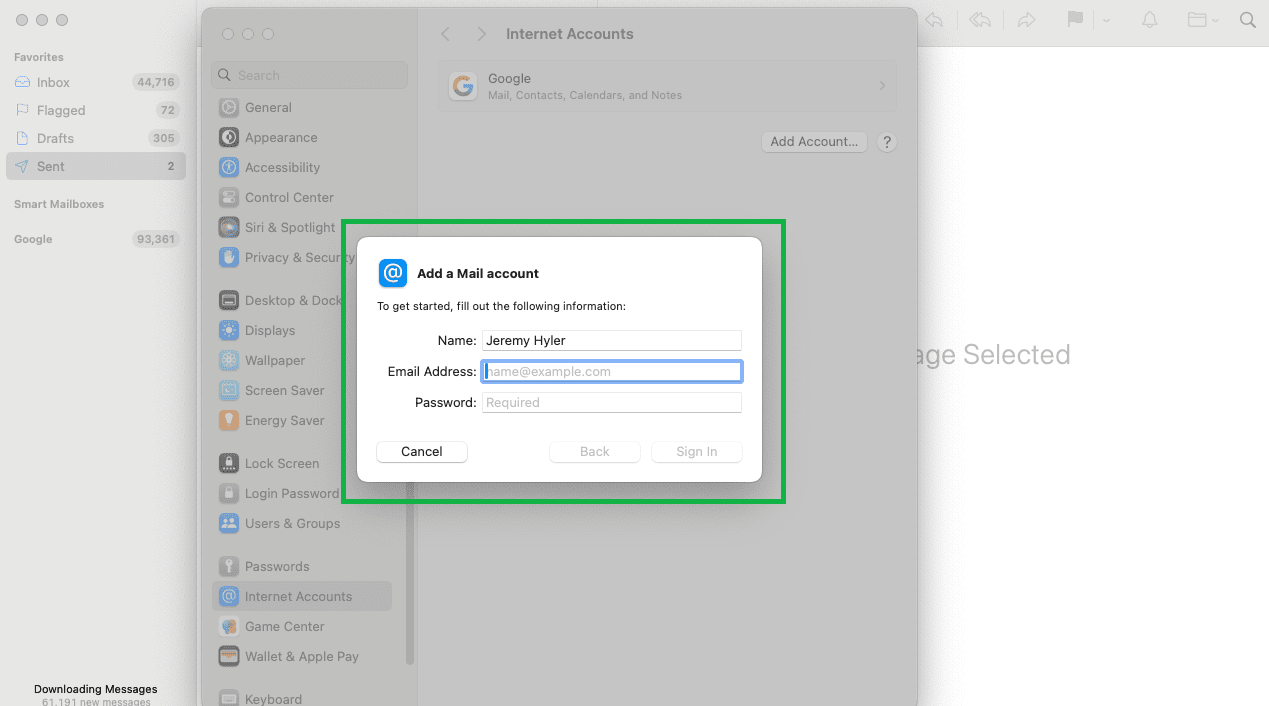 dreamhost apple mail setup