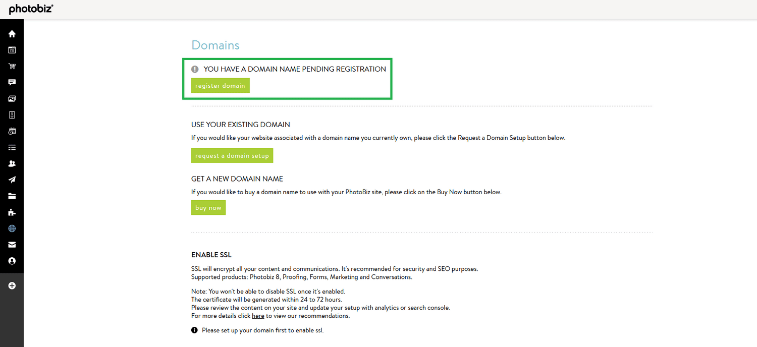 How Do I Register A Domain Name? - PhotoBiz Knowledge Base