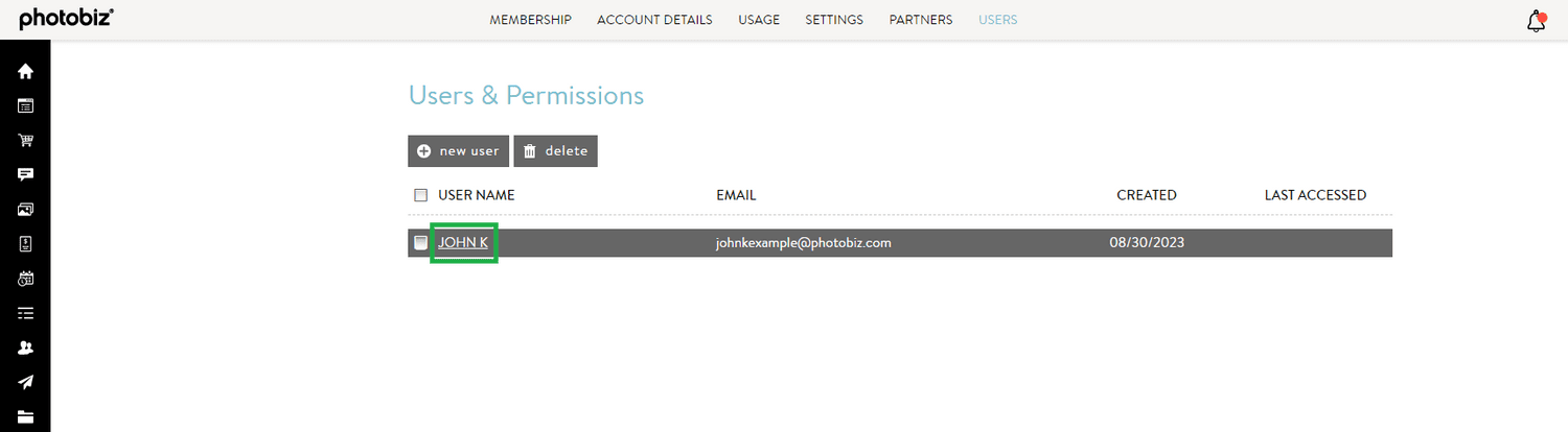 How To Reset A User Password - PhotoBiz Knowledge Base