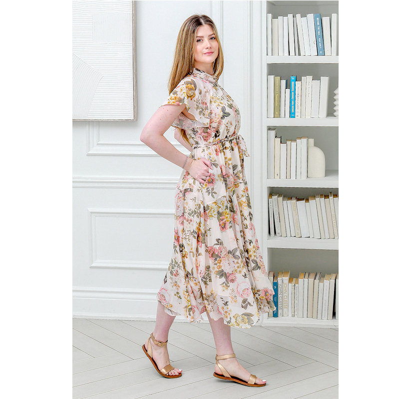 Floral Midi Dress Spring Summer 2026 Fashion Collection – Professional Fashion Photography Toronto