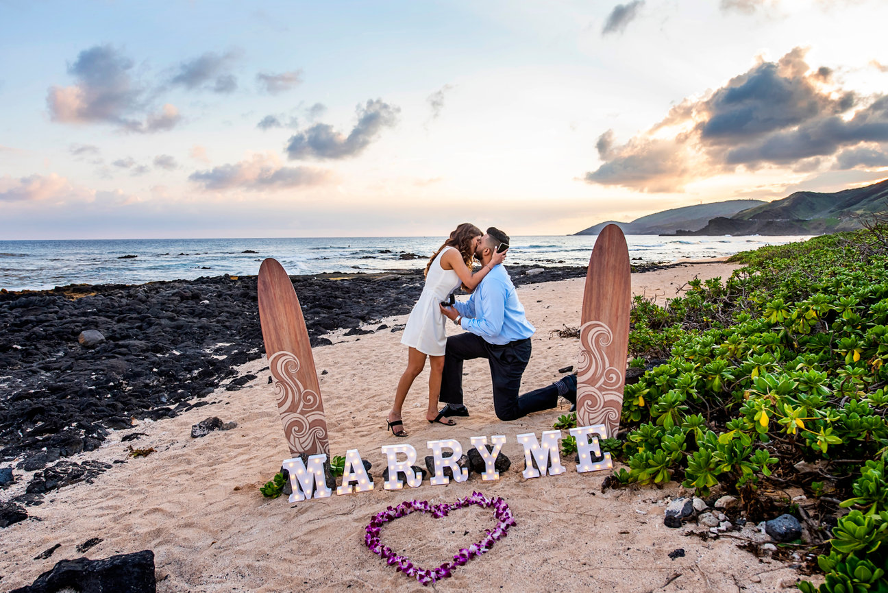 Proposal Photography Packages In Oahu Hawaii