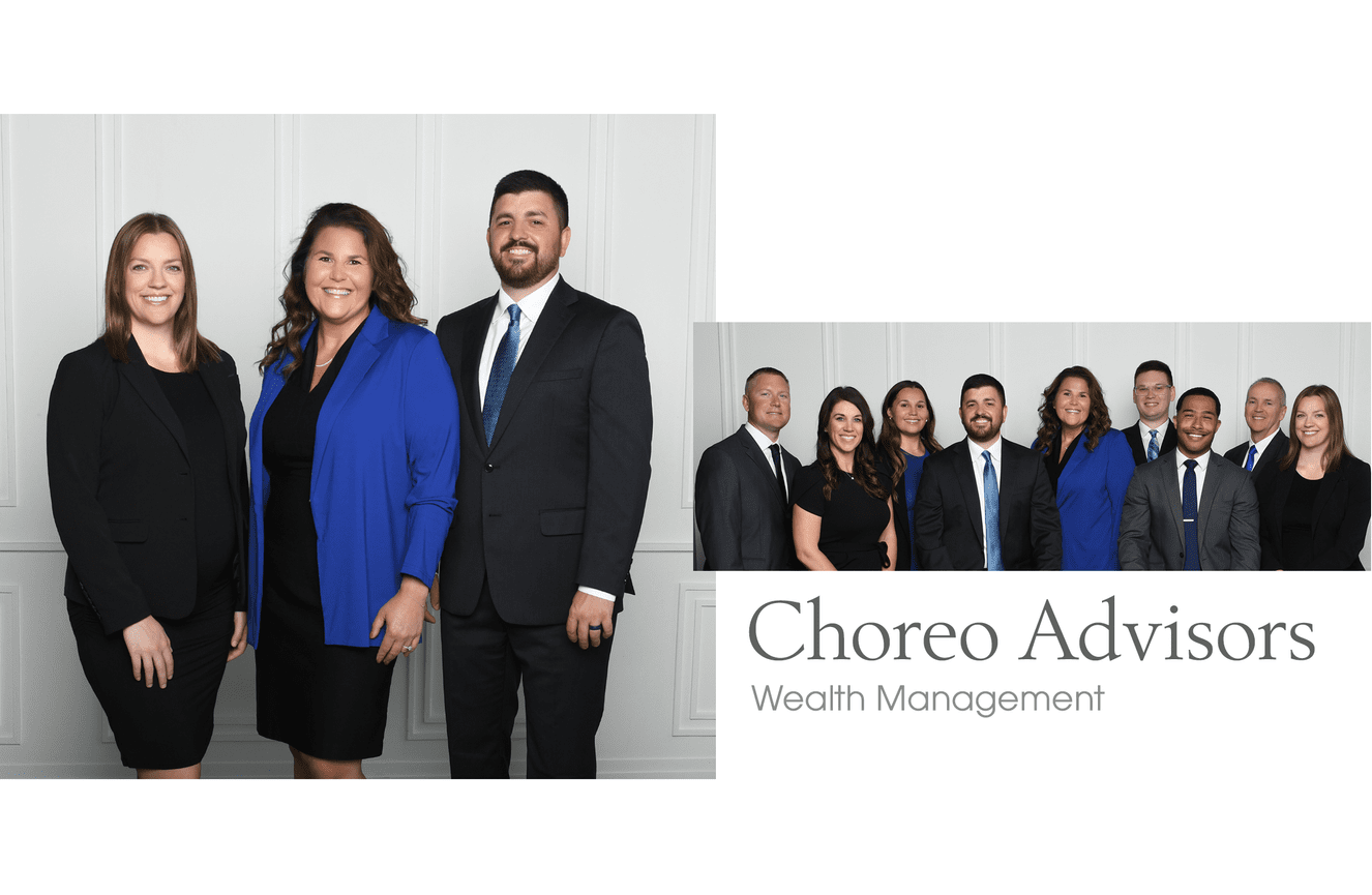 The executive team of Choreo Advisors pose for professional group and headshots for their grand opening announcement.