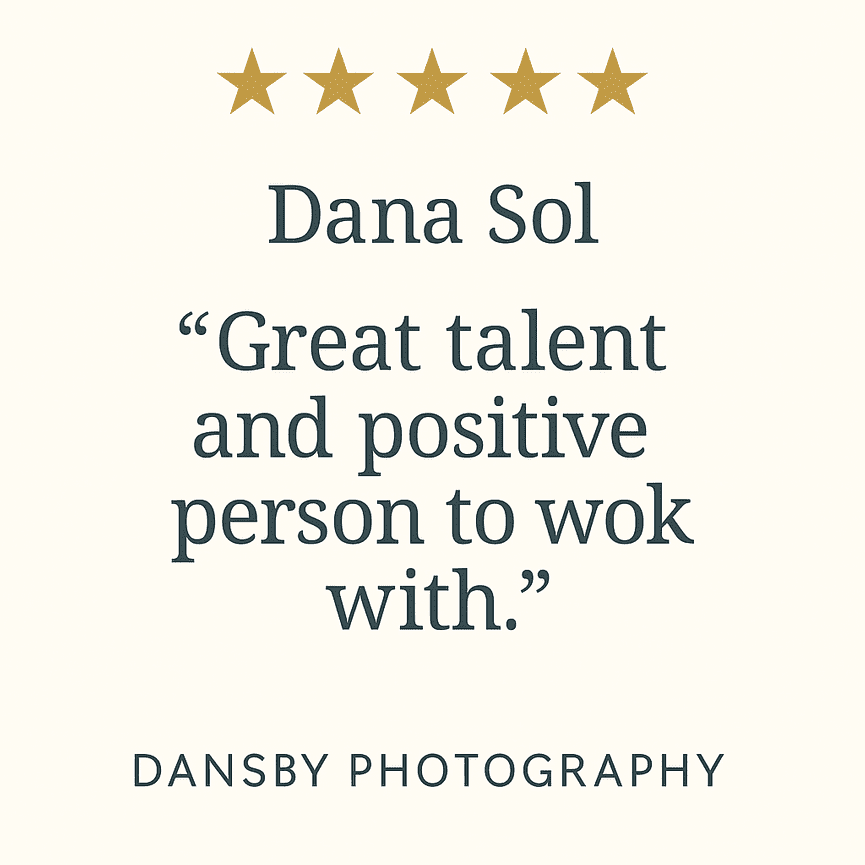 Disabled client praises accessible, thoughtful photography experience with Dansby Photography. Inclusive posing and compassionate service in Southern California.