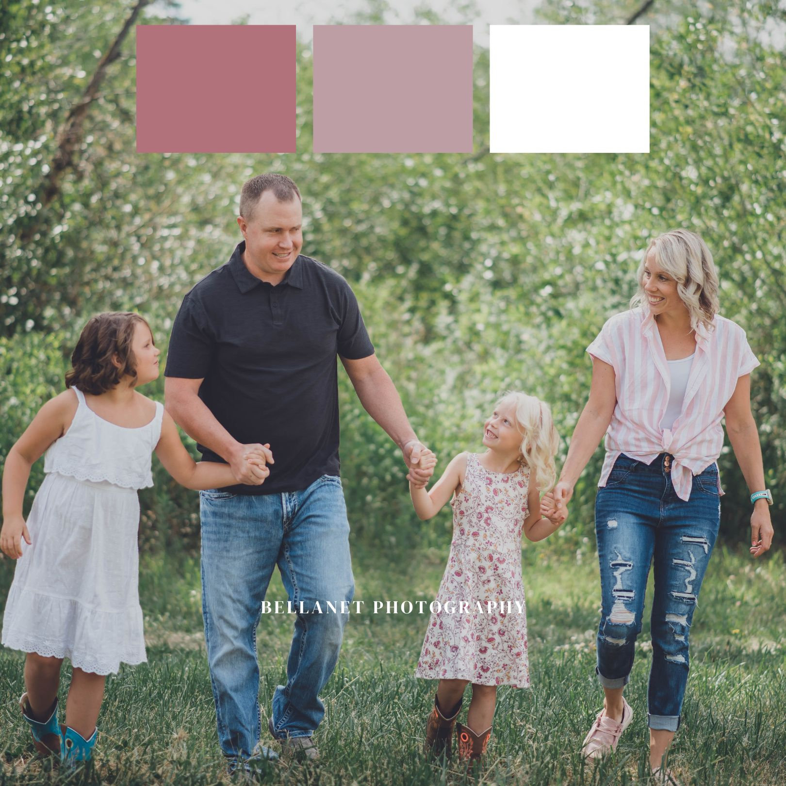 What colors to wear for Spring family photos